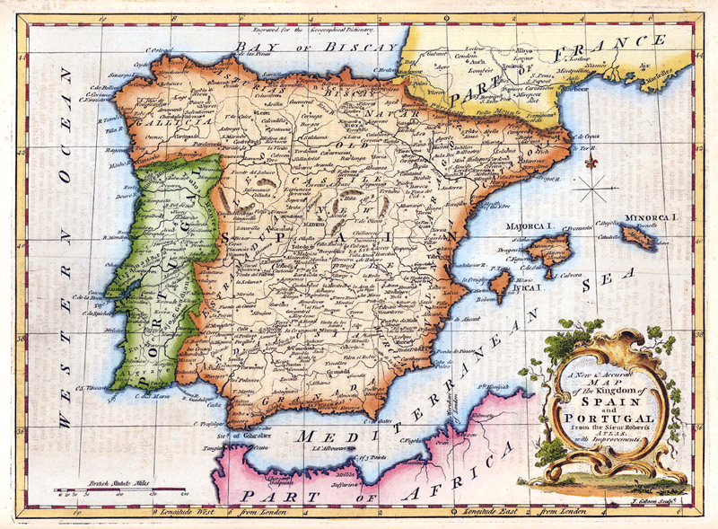 Spanje-Portugal 1756 Rollos